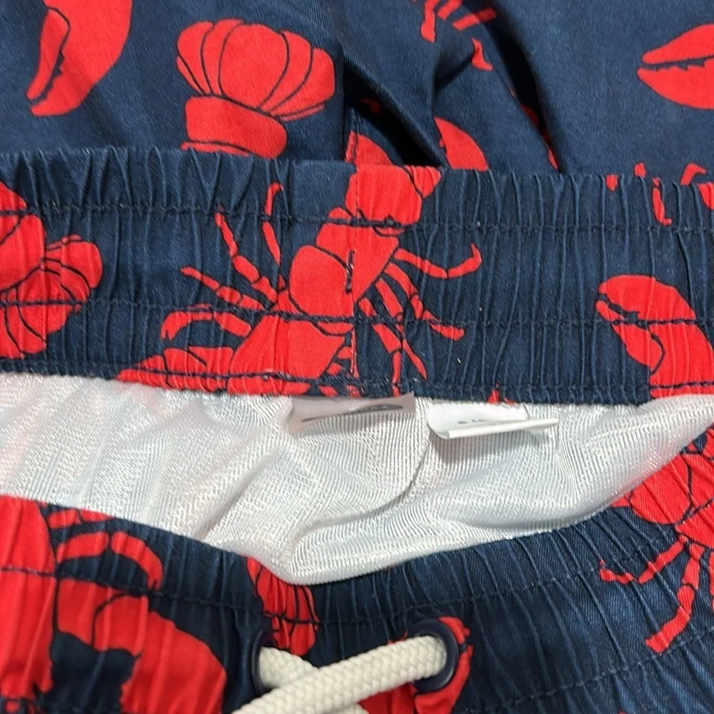 🦞 Old Navy boys swimwear lobster shorts size s6-7 GUC